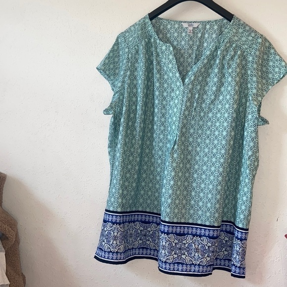 Women’s size 2X croft and barrow sleeveless top G6 - Picture 1 of 8